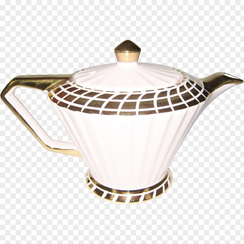 Dark-red Enameled Pottery Teapot Kettle Tennessee PNG