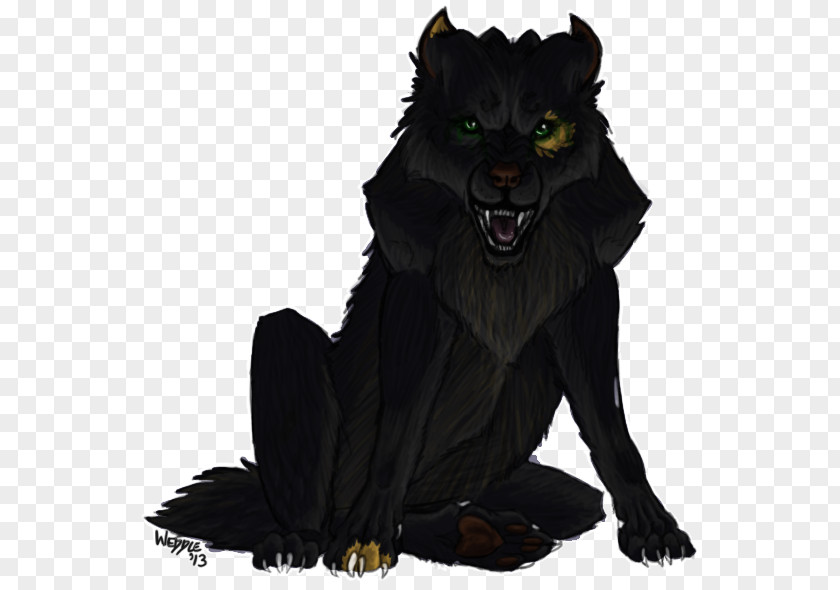 Hand Power Black Cat Werewolf Puma Fur PNG