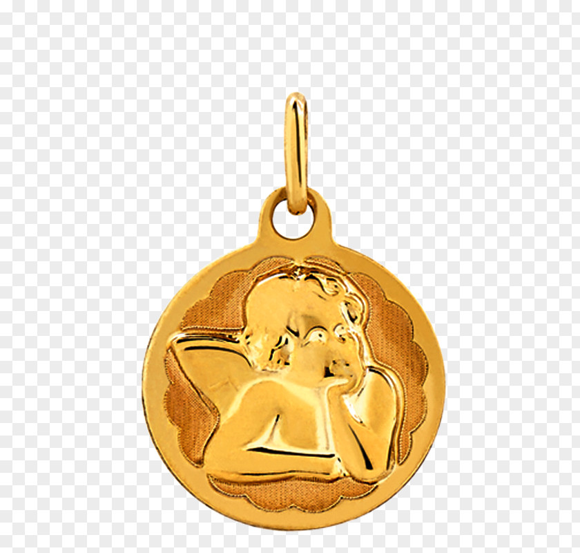 Medal Locket Gold Animal PNG