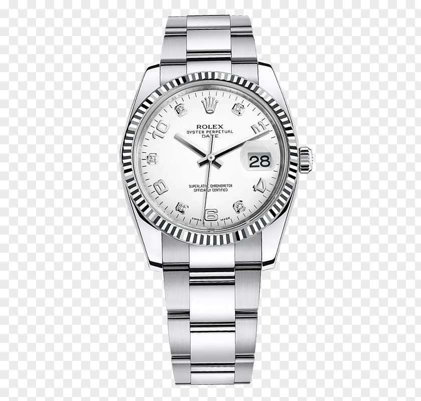 Rolex Watches Silver Watch Male Table Datejust Diamond Bezel PNG