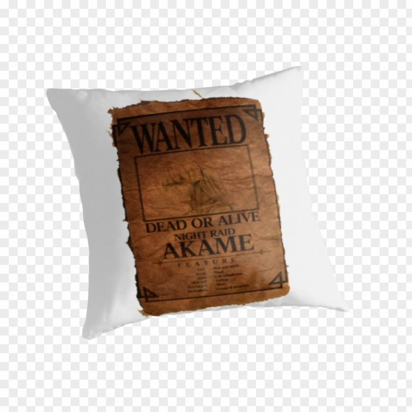 Wanted Dead Or Alive Cushion Throw Pillows PNG