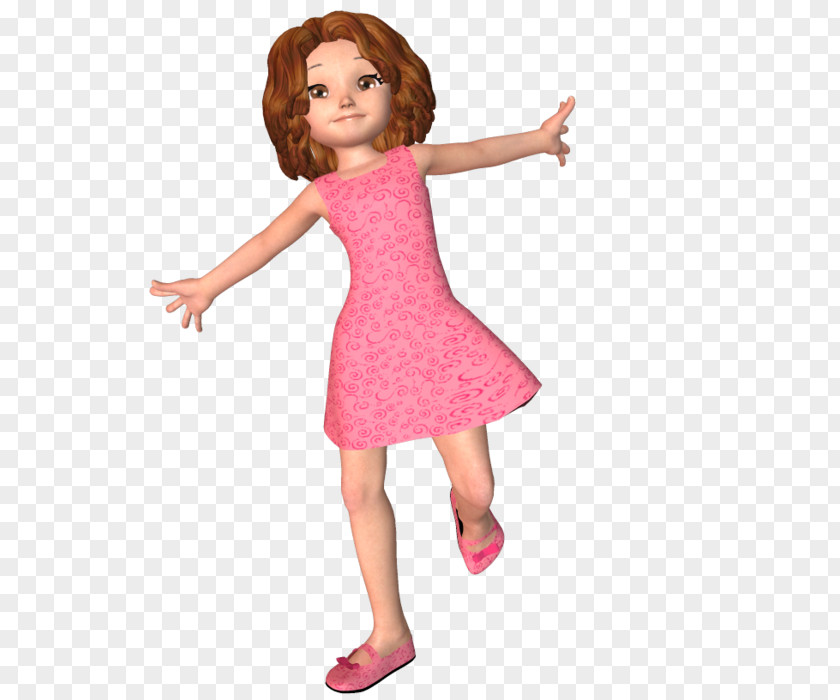Dress Shoulder Pink M Sleeve Toddler PNG