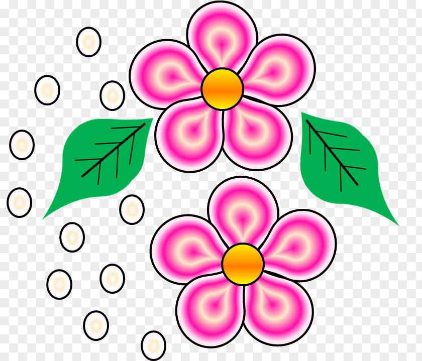 Flower Floral Design Nail Pattern PNG