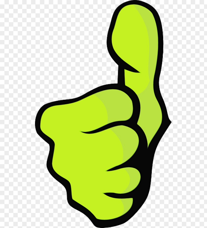 Yellow Finger Emoticon PNG