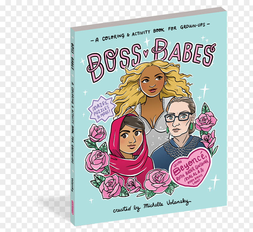 Book Boss Babes: A Coloring And Activity For Adults Michelle Volansky Paperback PNG