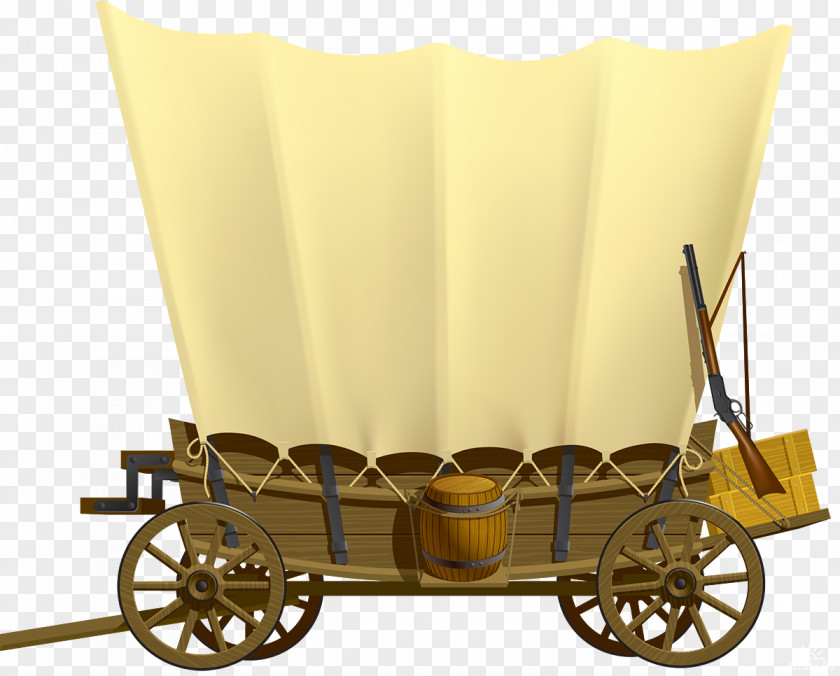 Covered Wagon American Frontier Clip Art PNG