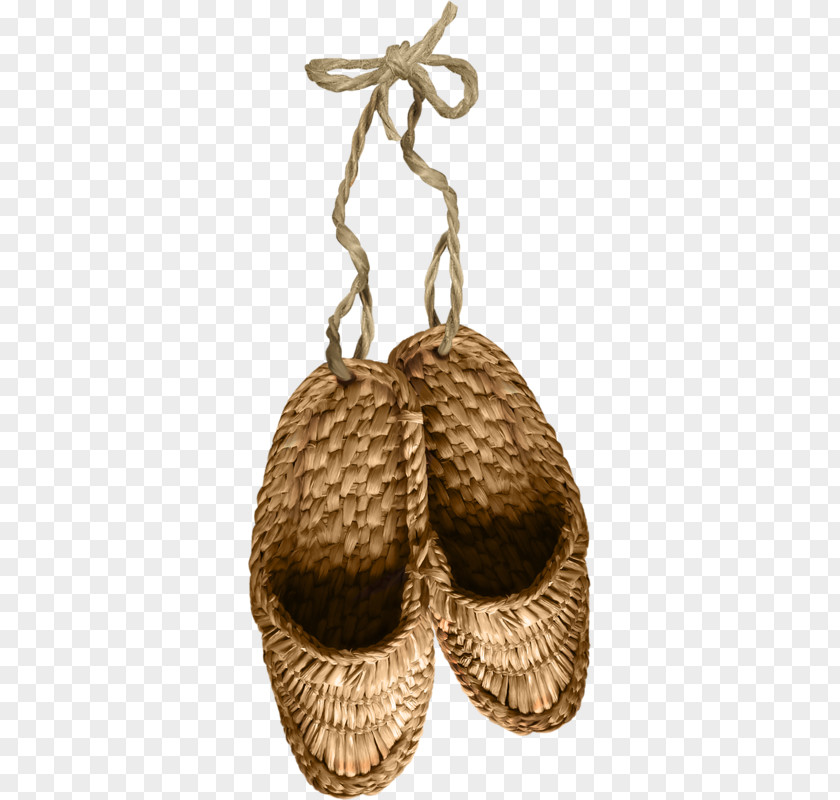 Pair Of Straw Sandals Jipsin Bast Shoe Clip Art PNG