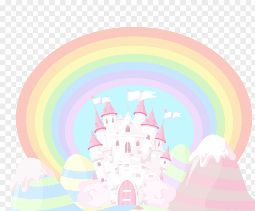 Vector Cartoon Castle Creative Graphic Design Illustration PNG