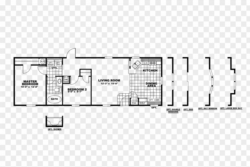 House Floor Plan Mobile Home Building PNG