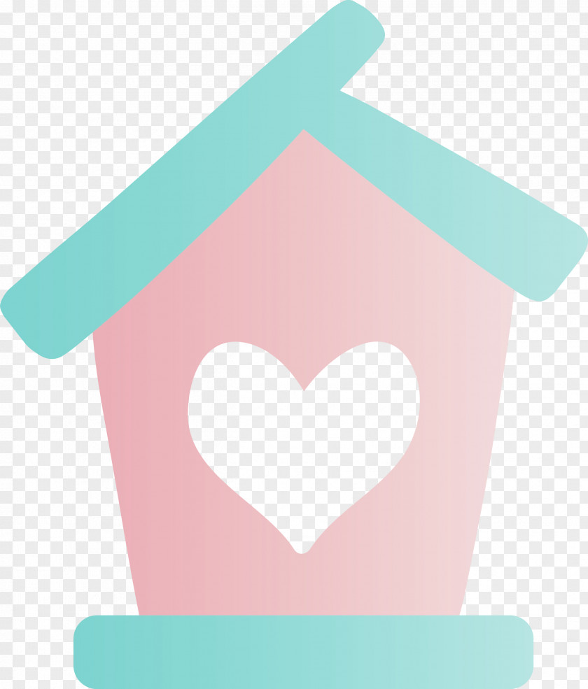 Turquoise Pink Teal Heart PNG