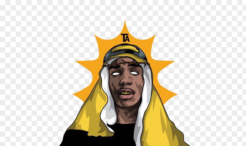 A$AP Rocky Drawing Trill Cartoon PNG