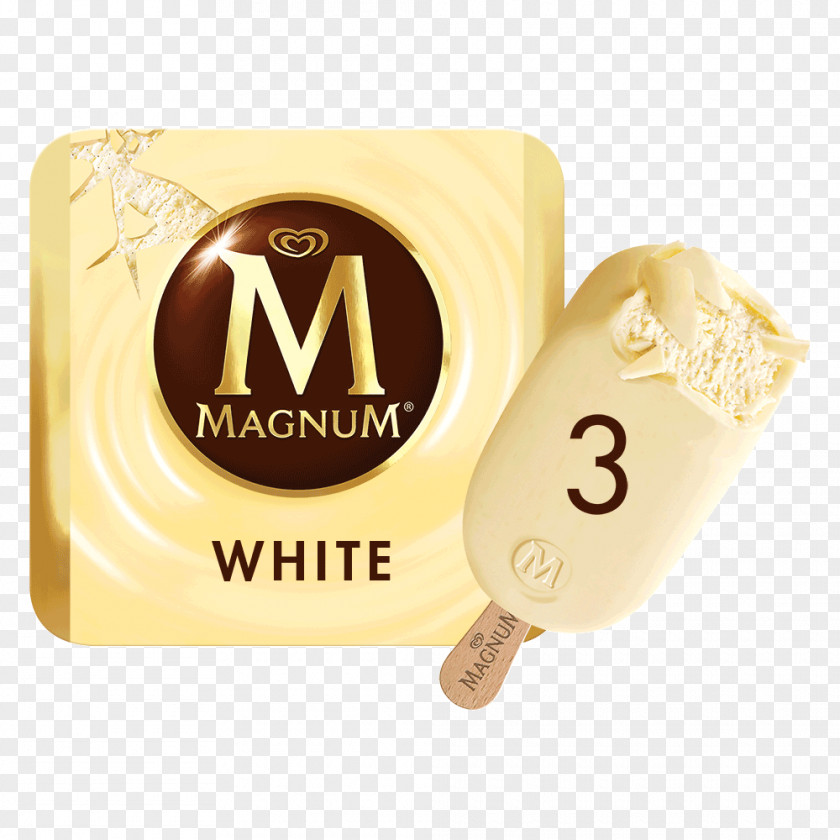 Ice Cream Chocolate White Magnum Praline PNG