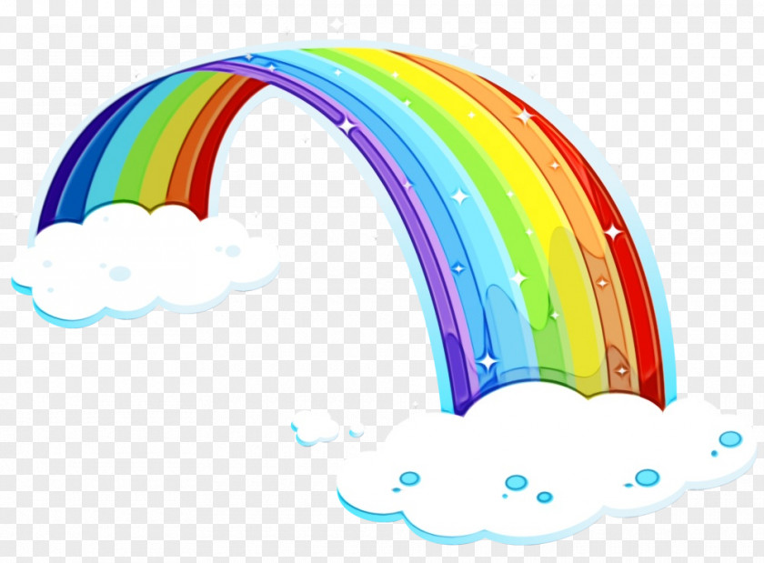 Meteorological Phenomenon Drawing Watercolor Rainbow PNG