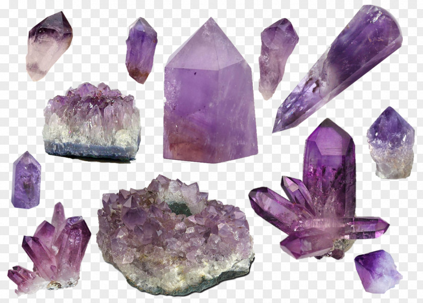 Precious Stone Amethyst Purple Crystallography Bracelet PNG