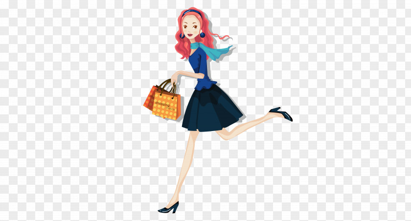Shopping Woman Designer PNG