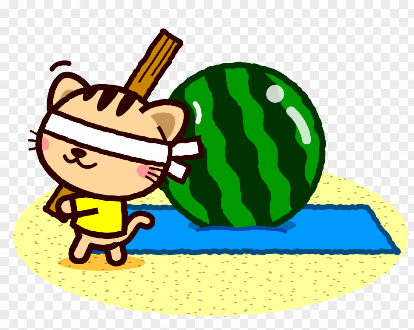 Watermelon Suikawari Illustration スマイルホーム PNG