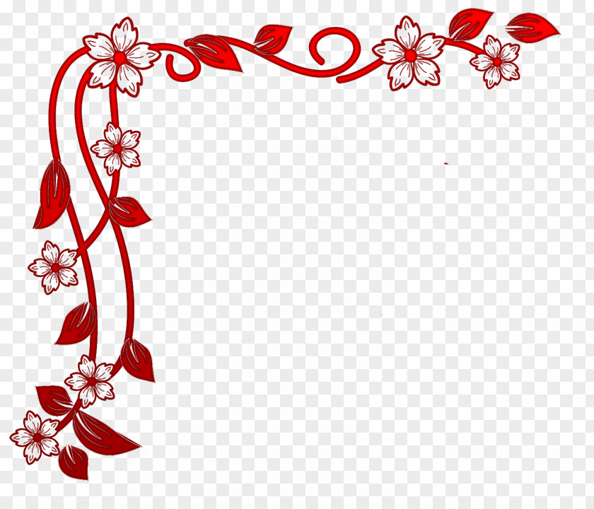 Arabic Motif Red Christmas Decoration Clip Art PNG