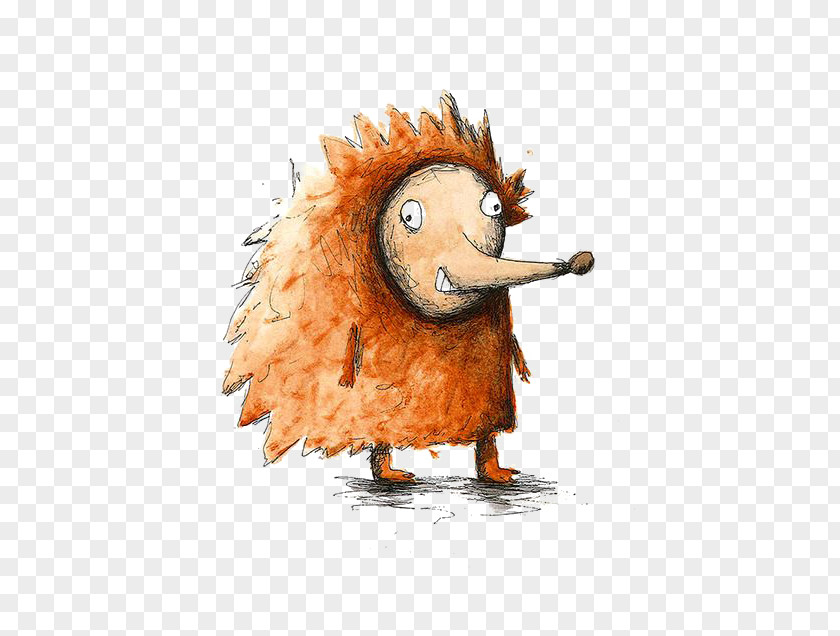 Cartoon Little Hedgehog Illustration PNG