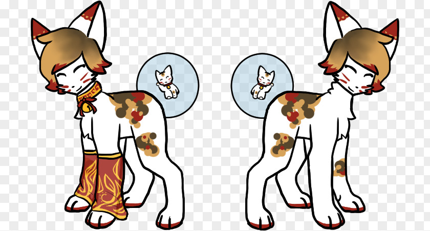 Maneki Neko Whiskers Cat Dog Red Fox Art PNG