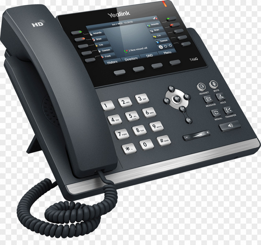Call Phone VoIP Yealink SIP-T27G Session Initiation Protocol SIP-T42G Telephone PNG