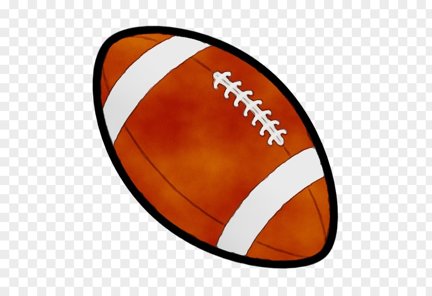 Football American Rugby Ball Line Art PNG