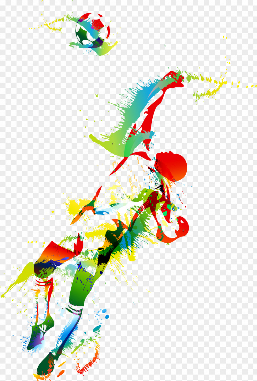 Play Football Goalkeeper Painting Mural Illustration PNG