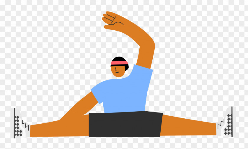 Sitting Floor Stretching Sports PNG