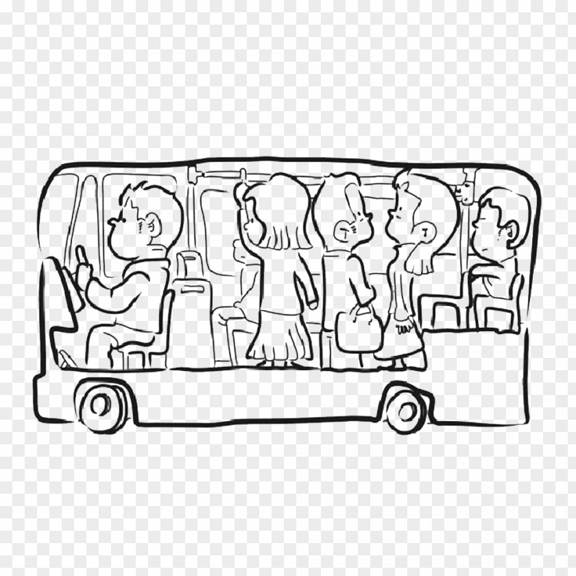 The People Who Ride Bus Adobe Illustrator PNG