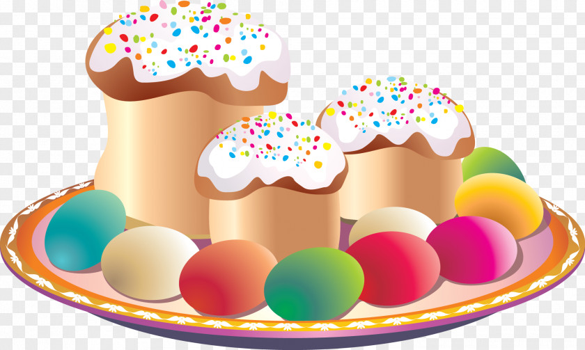 Easter Sunday Kulich Egg Paskha Clip Art PNG