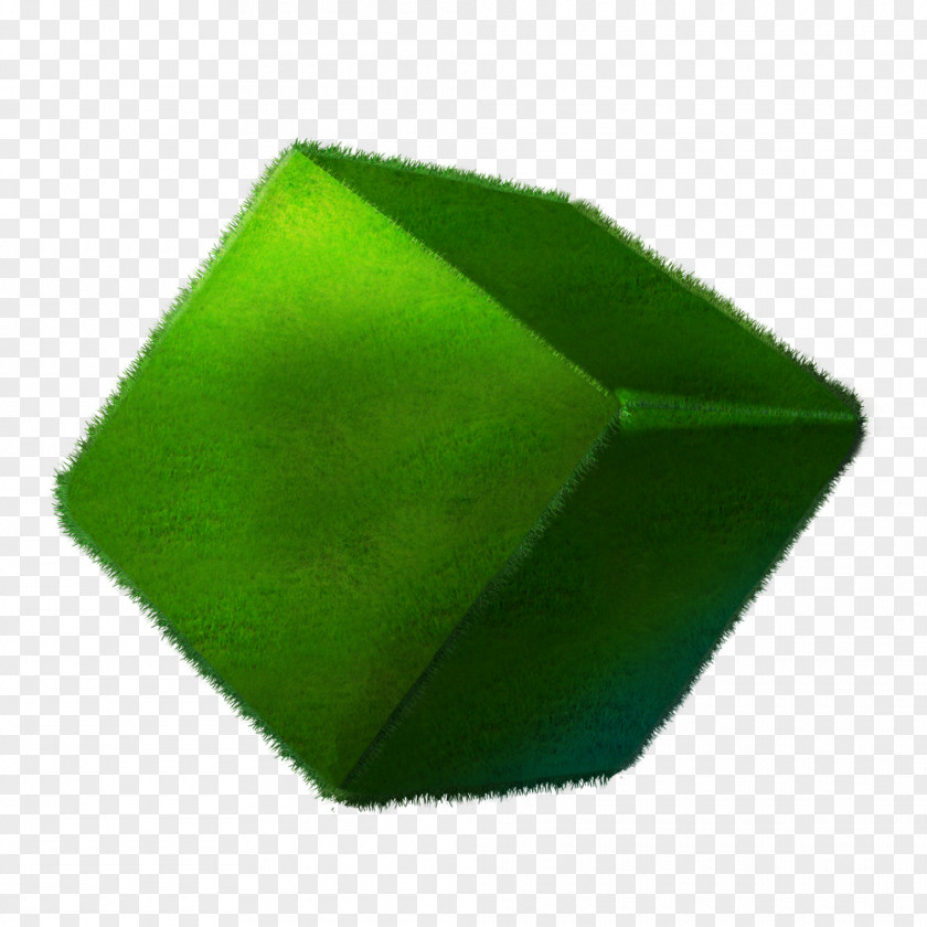 Grass Cube Triangle Square Green PNG