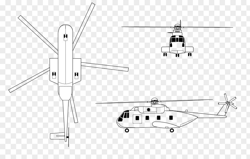 Helicopter Sikorsky S-61R SH-3 Sea King Rotor PNG