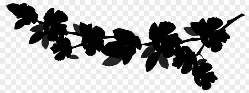 M Flowering Plant Font Leaf Black & White PNG