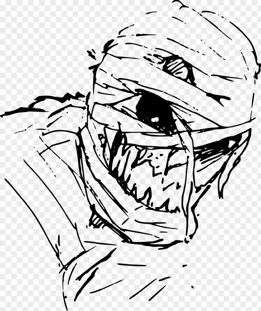Mummy Drawing Evil Legendary Creature PNG