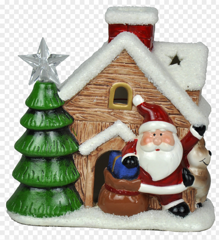 Santa Claus Christmas Ornament Decoration Ceramic PNG