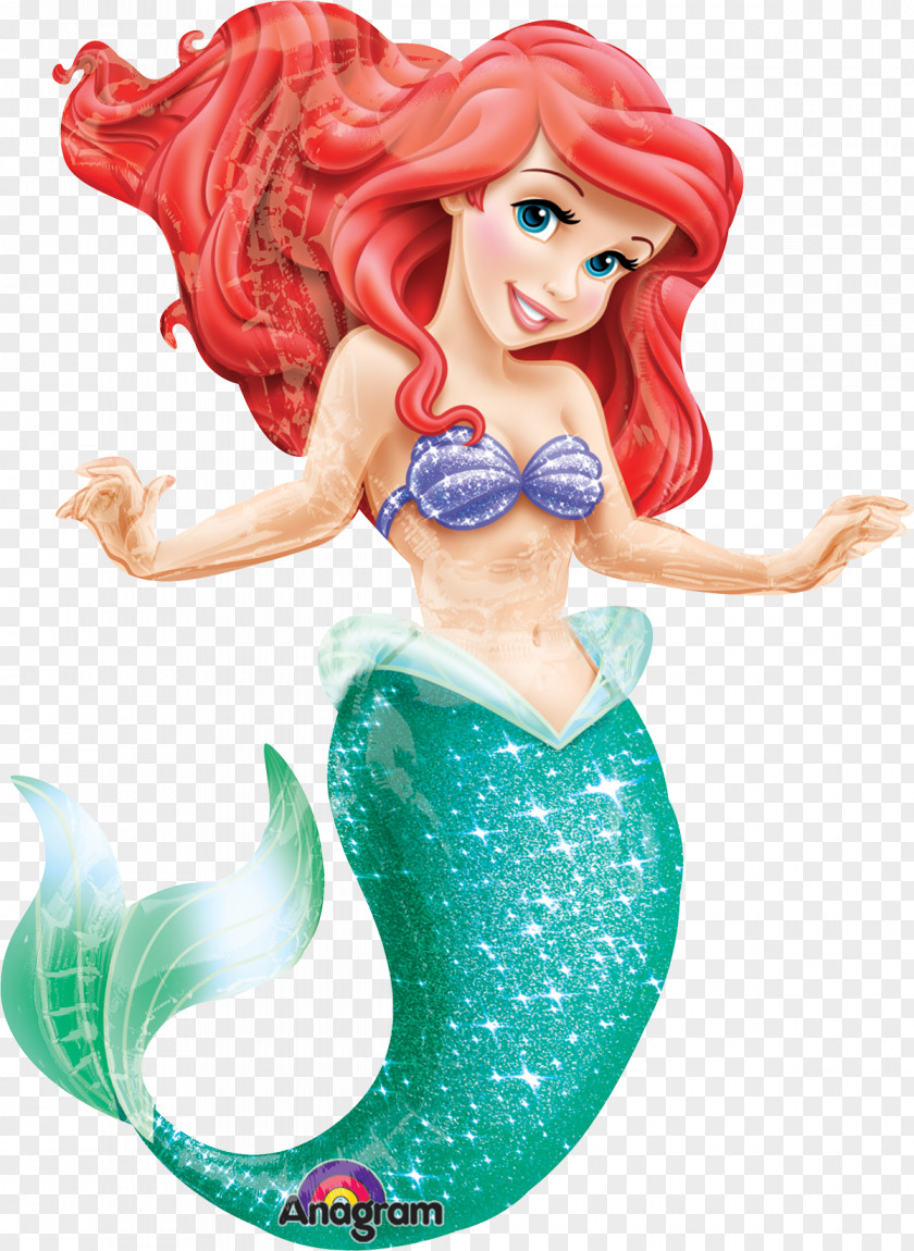 Sirenita Ariel The Little Mermaid Disney Princess Party PNG