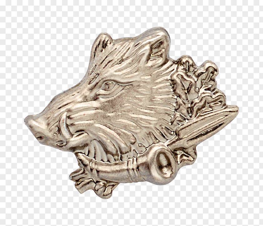 Boar Hunting Stone Carving Silver Rock Nickel PNG