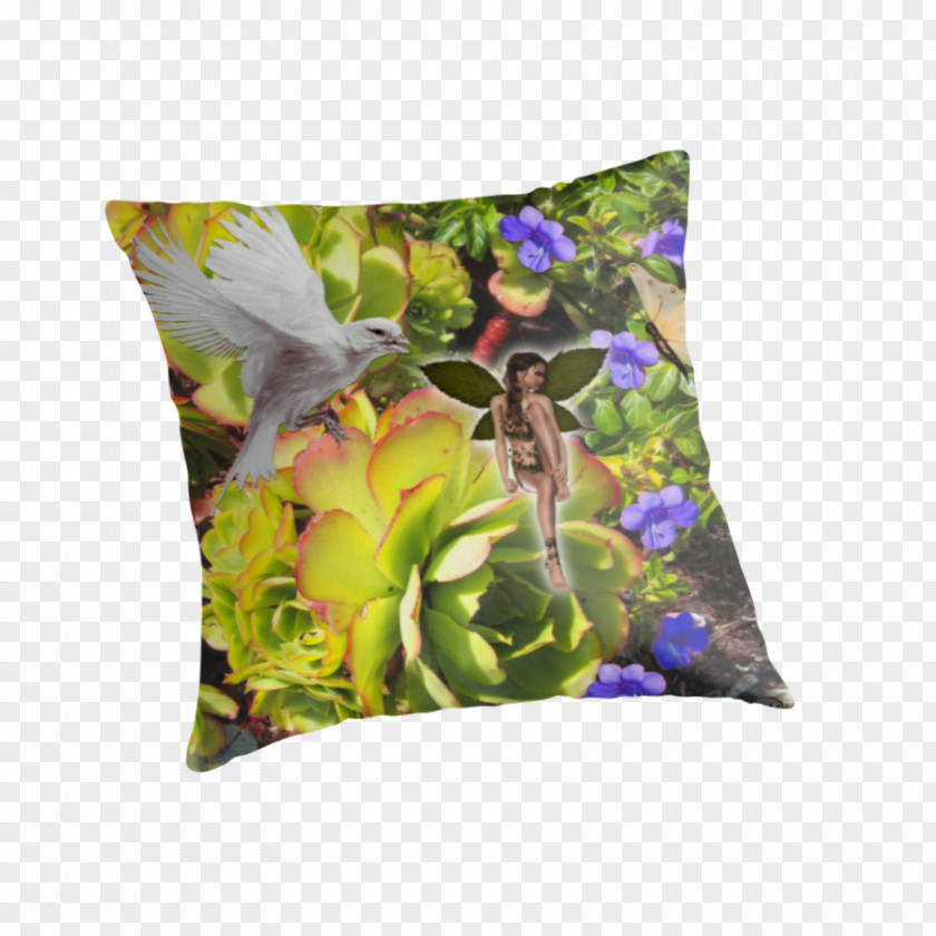 Suculent Throw Pillows Lavender Cushion Lilac Violet PNG