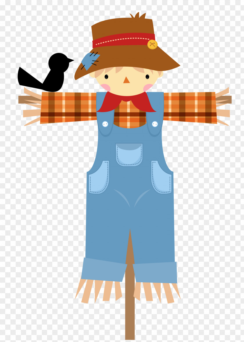 Happy Anniversary Scarecrow Cartoon Clip Art PNG