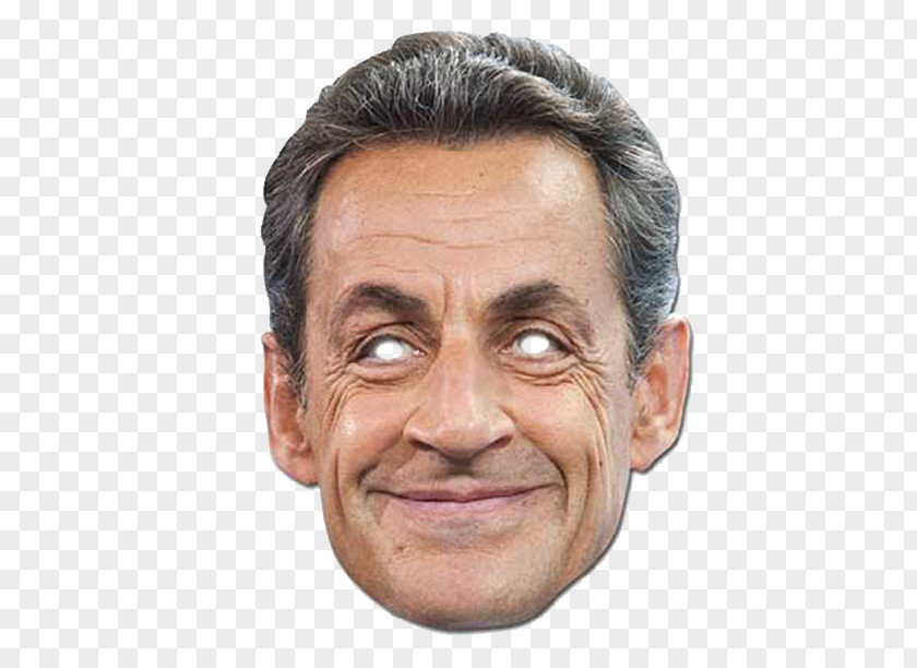 Masque Nicolas Sarkozy Domino Mask President Of France PNG