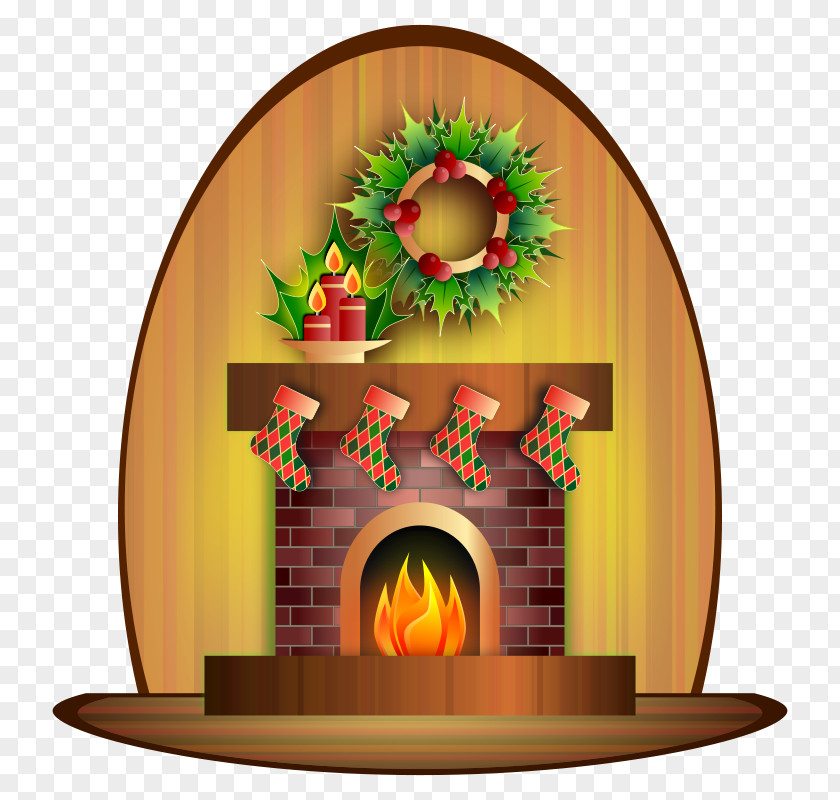 Cozy Cliparts Santa Claus Christmas Fireplace Chimney Clip Art PNG