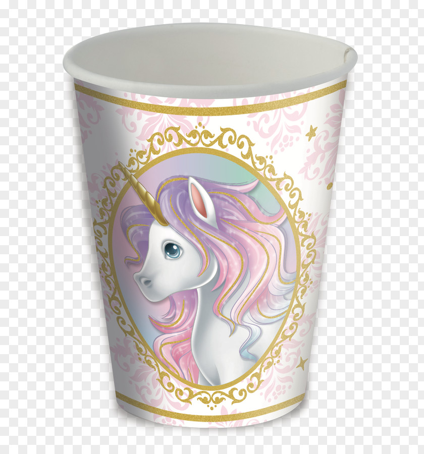 Cup Unicorn Party Paper Cloth Napkins PNG