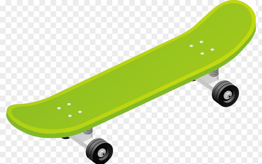 Green Skateboard Wheel PNG