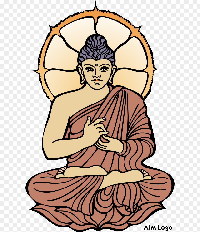 Buddhist Logo Clip Art Illustration Human Behavior Gautama Buddha Cartoon PNG