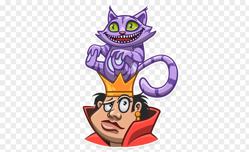 Cat Cheshire Sticker Telegram PNG