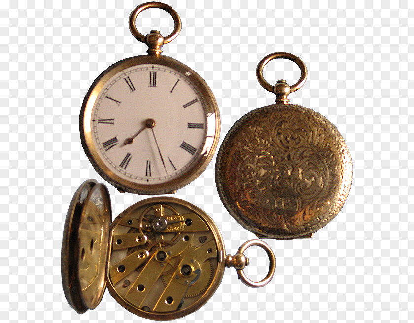 Waltham Pocket Watch Brass Copper Bronze Clock 01504 PNG