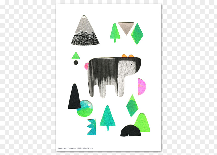 Forest Bear Work Of Art Paper PNG