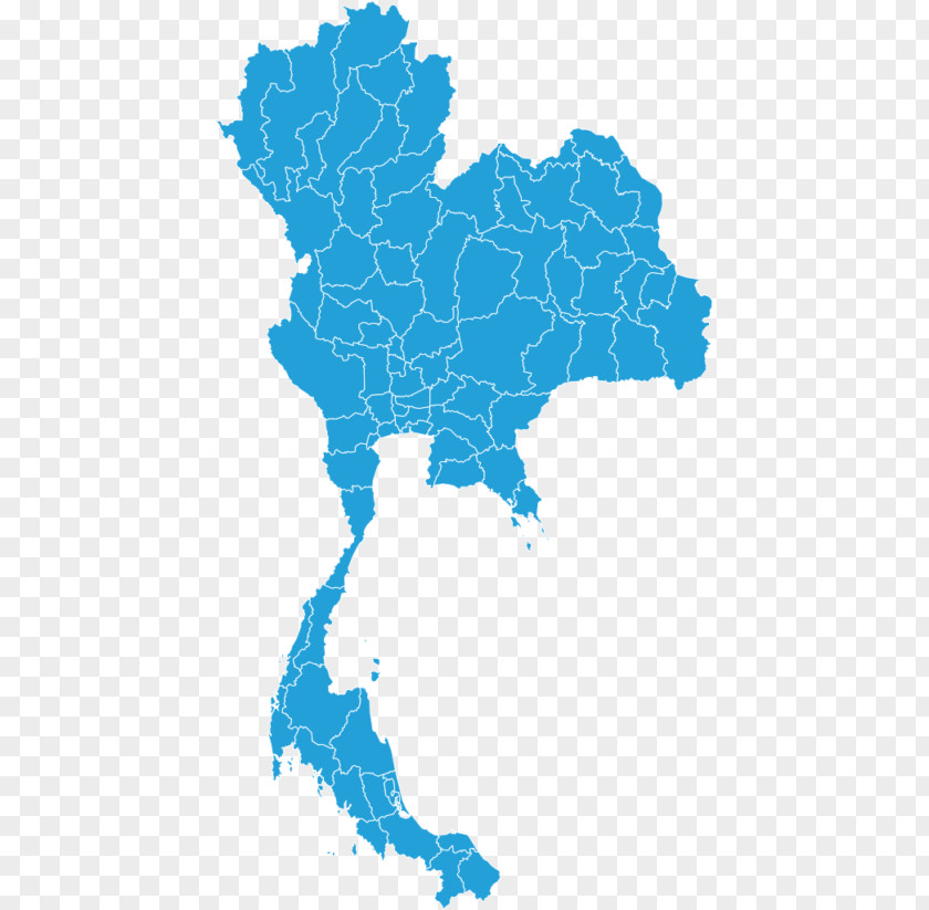 Map Thailand Vector PNG