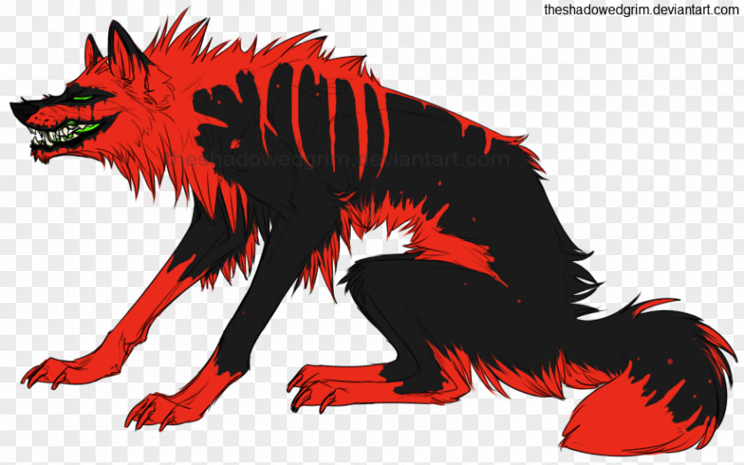 Black Wolf Red Arctic White Pack PNG