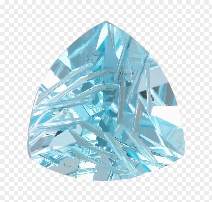 Gemstone Blue Crystal Topaz Cut PNG