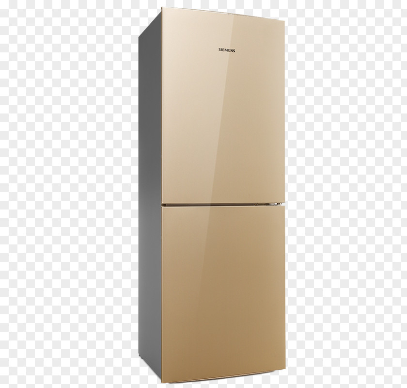 Large Capacity Double-door Refrigerator Energy-saving Household Champagne Angle PNG